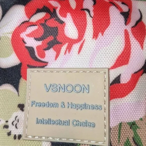 Vsnoon Floral Waterproof Laptop Backpack - Picture 5 of 7